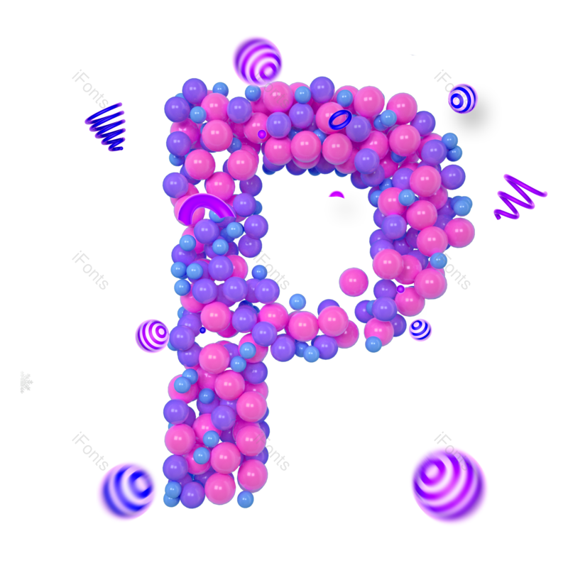 艺术字图片,紫色元素,英文字母PNG,免抠素材